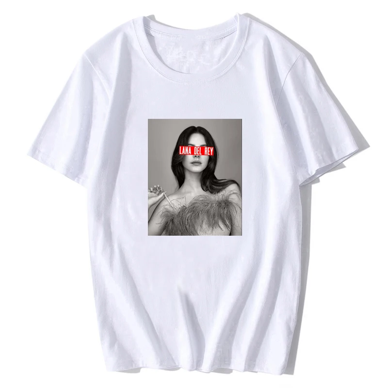 Lana Del Rey крутая Повседневная забавная рубашка с принтом белая футболка высокого