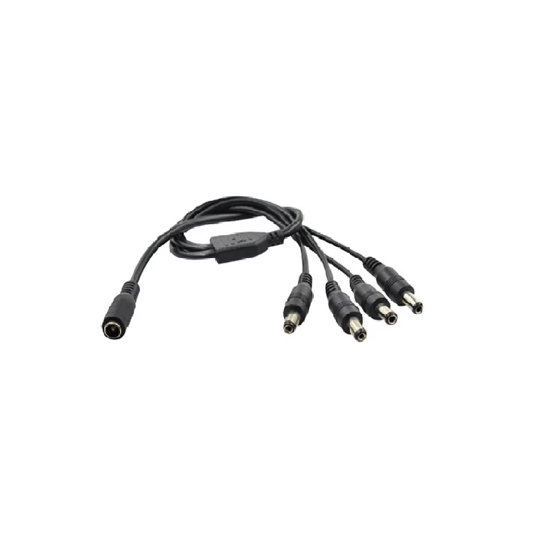  2PCS 50M 164 Feet BNC Video Power Cable For CCTV Camera DVR Security System 1 to 4 Port Power Split - 4.00023E+12