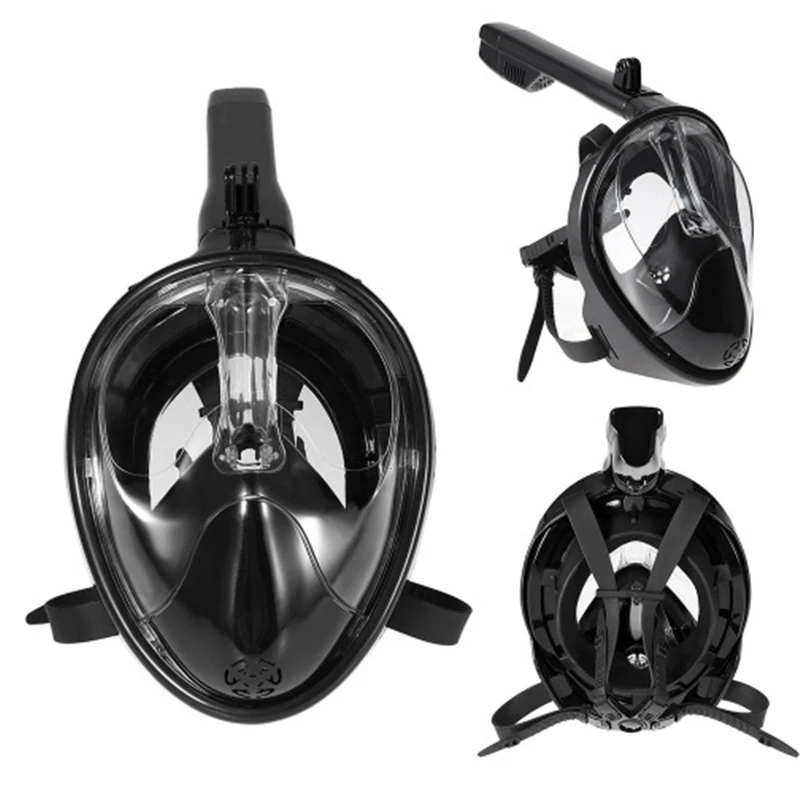 Strap-on diving mask Swimmer плоская воздухопроницаемая подводная противотуманная маска для подводного плавания, ныряния с дыхательной трубкой, тренировочная маска для подводного плавания, маска для подводного плавания - Цвет: Strap-on diving mask