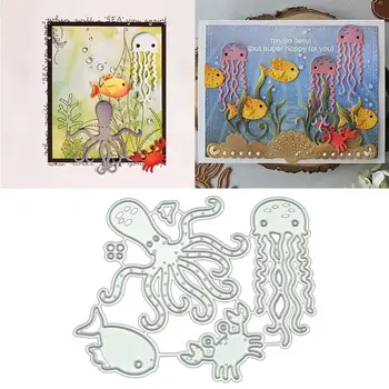

Octopus DIY Metal Cutting Dies Stencil Scrapbooking Album Stamp Paper Card Art Crafts Decor X7YD