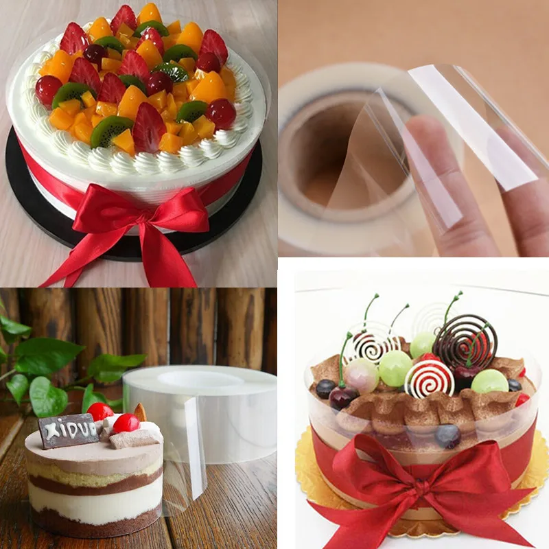 Transparent Mousse Wrap Edge Cake Baking Tape Dessert Necklace DIY Cake Decorating Multiple sizes Tools