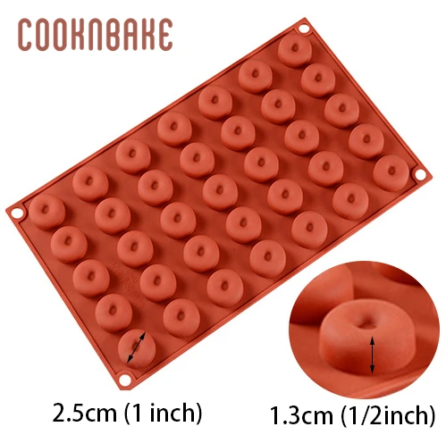COOKNBAKE силиконовая форма для конфет шоколадный мини квадратный gummy кубик льда лоток печенье инструмент для украшения торта 35 полости DIY Рождество - Цвет: CDY-276