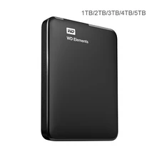 Western Digital WD Elements Portable hard drive 1TB 2TB 4TB External hdd 2.5inch USB 3.0 Hard Drive Disk  Original for PC laptop