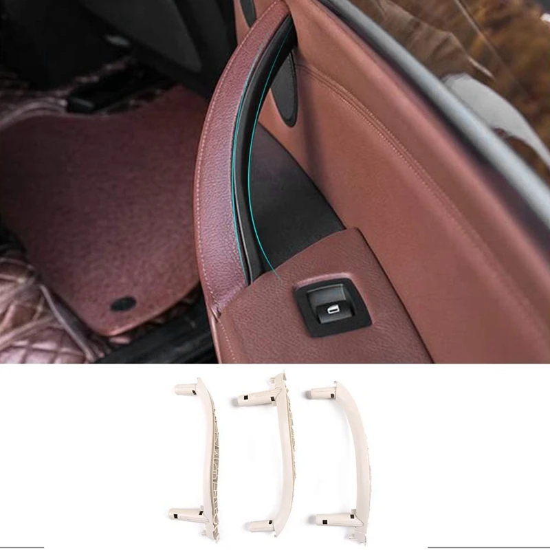 3Pcs Car Inner Door Panel Interior Handle Pull Trim Cover Styling Accessories for BMW F15 X5 F16 X6 2014-2018 | Автомобили и