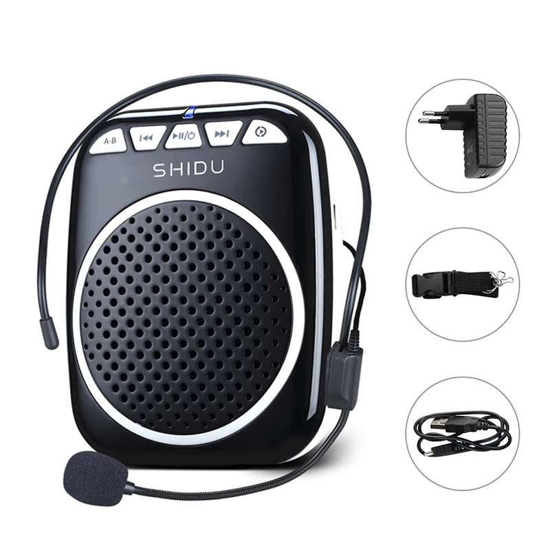 مكبر صوت صغير محمول من SHIDU مكبر صوت صغير مع ميكر...