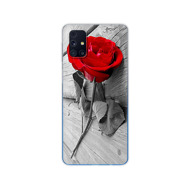 Samsung M31s Cases 6.5" Tpu Soft Silicon Back Phone Cover For Samsung Galaxy M31S GalaxyM31S M 31S m317f m317 Funda flower