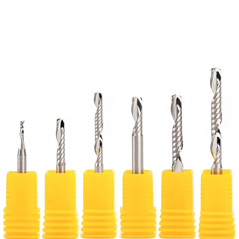 10pcs 4mm shank 2 Flute Carbite spiral End Mill Cutter CNC Bit 28mm CEL