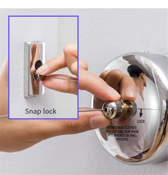 

Retractable Clothesline Clothes Dryer with Adjustable Stainless Steel Rope String Laundry Hanger Organizer DryingRack