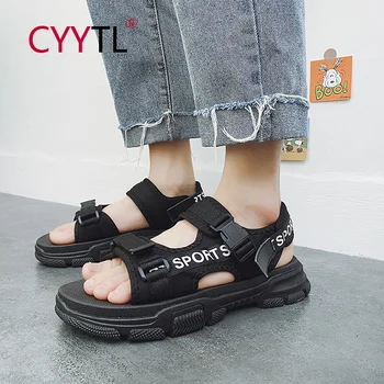 

CYYTL Summer Men's Outdoor Casual Sandals Stitching Soft and Comfortable Flip-flops Breathable Casual Slippers Sandalias Hombre