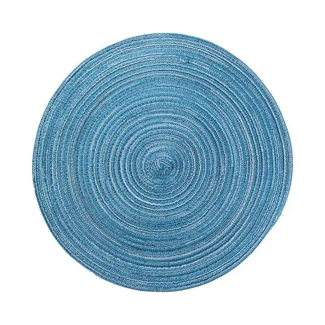 1 шт. салфетки ПВХ коврик набор ковриков на стол кухонные Горячие коврики - Цвет: Blue large