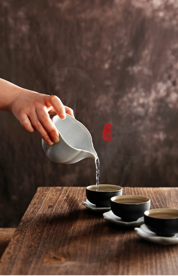 Посуда ярмарка чашка устройство для приготовления чая керамический чай морская чашка ручной работы ЯПОНСКИЙ чайный набор кунг-фу чай утечка аксессуары набор чашка популярный стиль