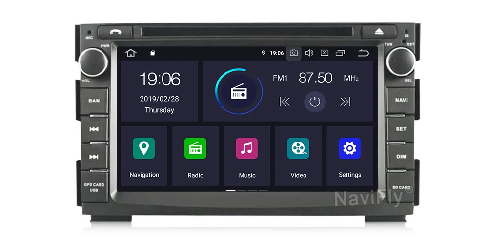 NaviFly Android9.0 OctaCore 4 Гб ОЗУ 64 Гб ПЗУ 2din Автомобильная магнитола для KIA Venga Автомобильный мультимедийный плеер gps dvd-плеер wifi DVR