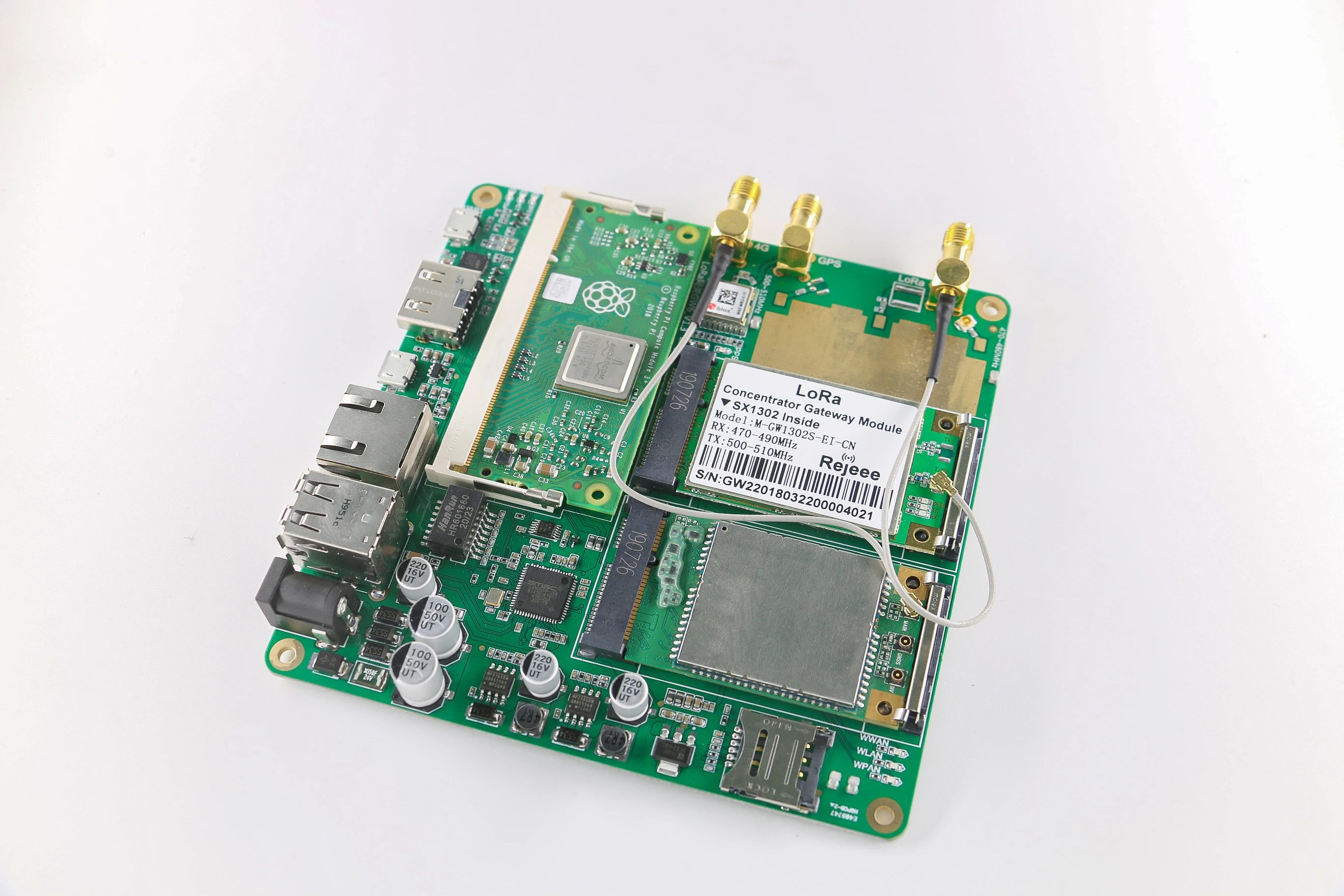 US $616.00 Upgraded SX1301 SX1302LoRaWANTransparent LoRa Gateway Raspberry Pi CM3 Development Kit