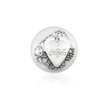 

GT-26 Silver Guitar Pick Necklace Guitar Pick Necklace Guitar Accessories Pick Small Portable Accessories