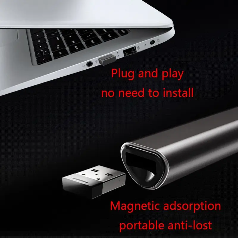 N35 беспроводной Презентер указка RF 2,4 GHz USB пульт дистанционного управления PPT Slide Advancer Flip Pen