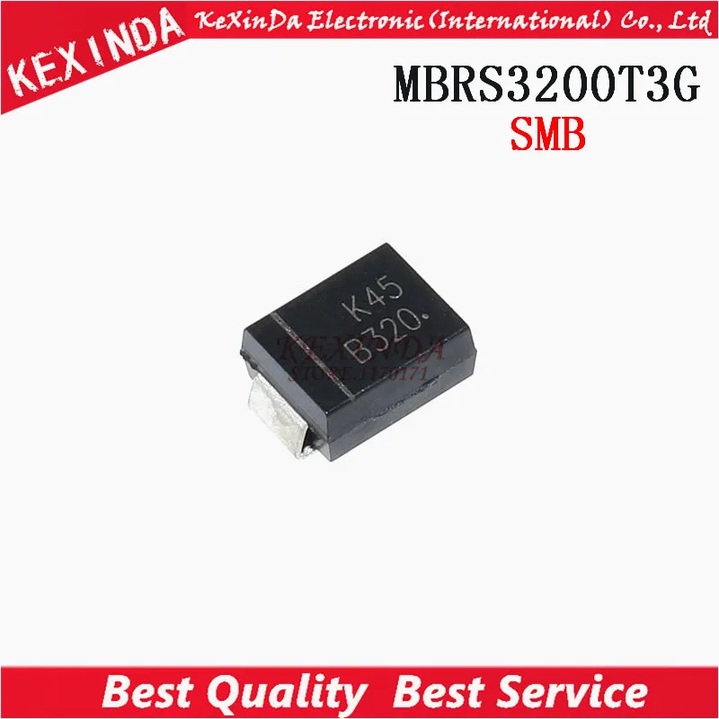 MBRS3200T3G MBRS3200T3 MBRS3200 B320 3A 200V SMB/DO-214AA Бесплатная доставка | Электронные компоненты и