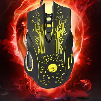 

3200DPI LED Optical 6D USB Wired Gaming Game Mouse Pro Gamer Mice For PC 6 buttons with scroll wheel 5 million cycle