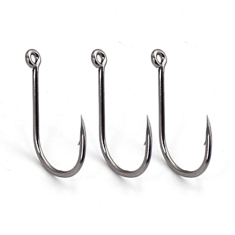 30pcs Carp Fishing Hooks Barbed Nickel Coated Feeder Hook Short Curved