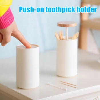 

High Quality Fashion Home Toothpick Holder Simple Cotton Swab Storage Box Plastic Classic Home Daily Storage Case MD88