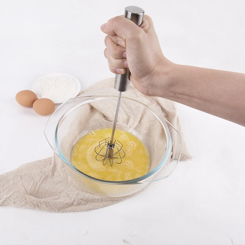 Push Whisk - Egg Whisk - Hand Whisk - Hand Held Whisk - Miles Kimball