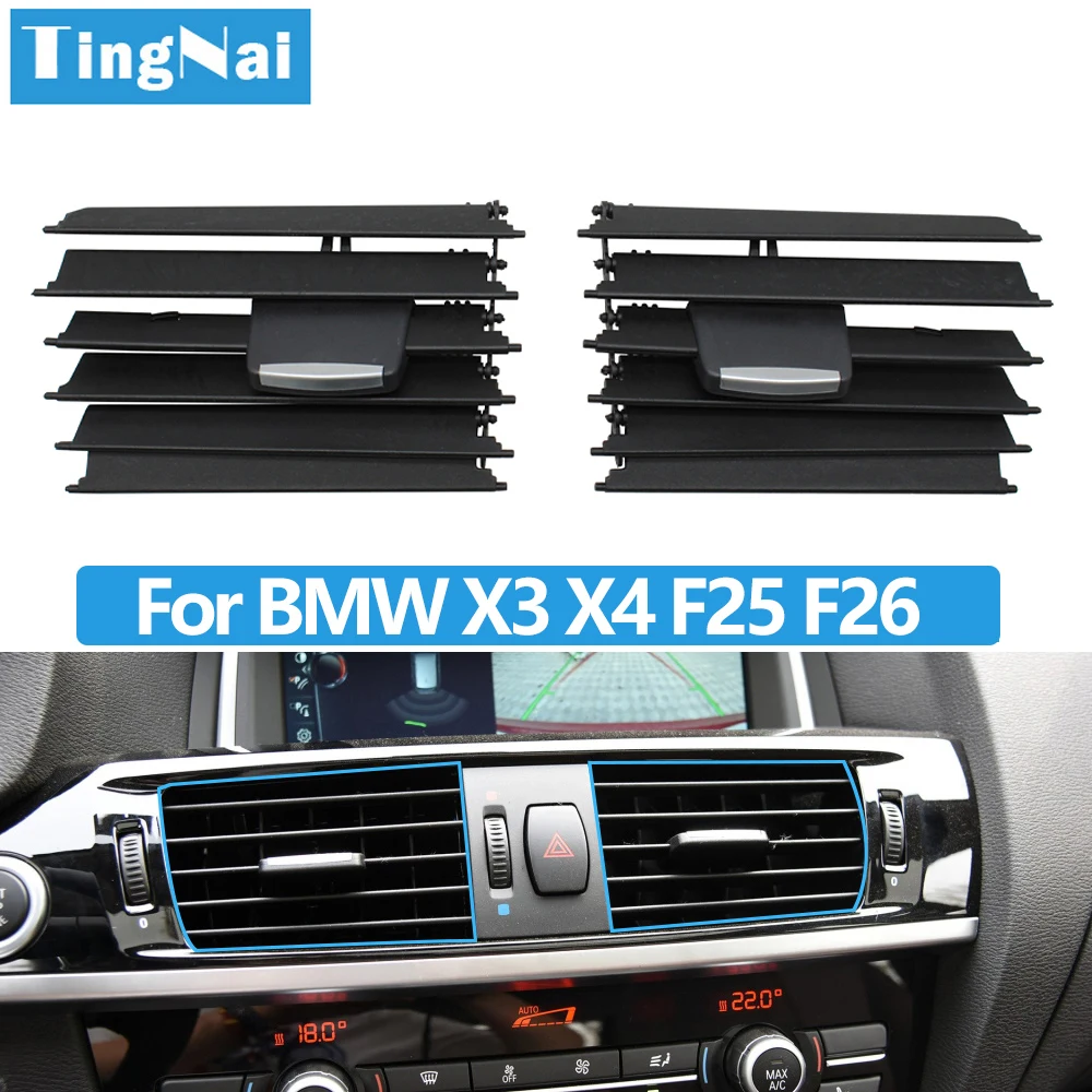 Car Front Middle AC Air Conditioner Vent Outlet Grille Slide Clip