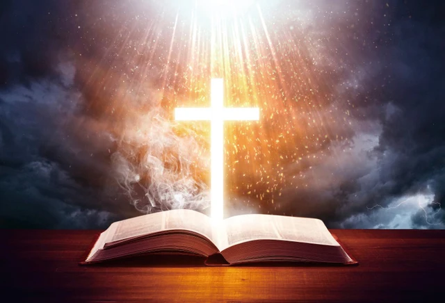 Laeacco Christian Holy Bible Baptism Ceremony Church Party Decor Portrait Photography Background Photo Backdrop For Photo Studio NBK39436