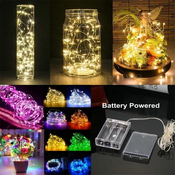 

3M LED String Lights Battery Operation LED Copper Wire Decoration Starry Fairy Light Holiday Wedding Light