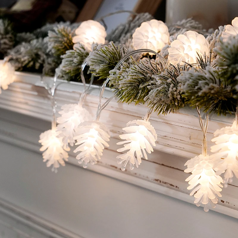 Pine cone Fairy Lights Garlands LED String Light Lamp Pineapple Shape Room Garden Festival Christmas Decoration Holiday Lighting Pine cone Fairy Lights Garlands LED String Light Lamp Pineapple Shape Room Garden Festival Christmas Decoration Holiday Lighting