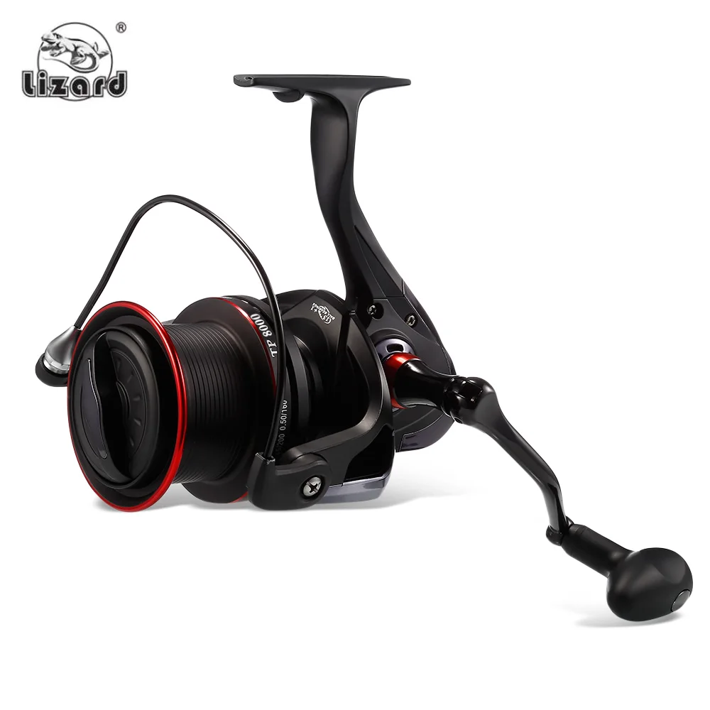 

Lizard TP8000-9000 Series 13BB+1RB 4.1:1 Spinning Fishing Reel 18KG Max Drag Metal Wire Cup Long Distant Sea Fishing Wheel