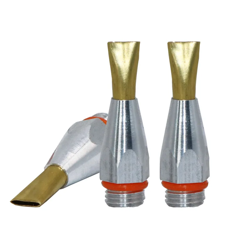 Hot Melt Glue Nozzle 8.5x45mm 6.0x45mm Glue Gun Nozzle Aluminium 8.5mm Wide mouthed Flat Gun