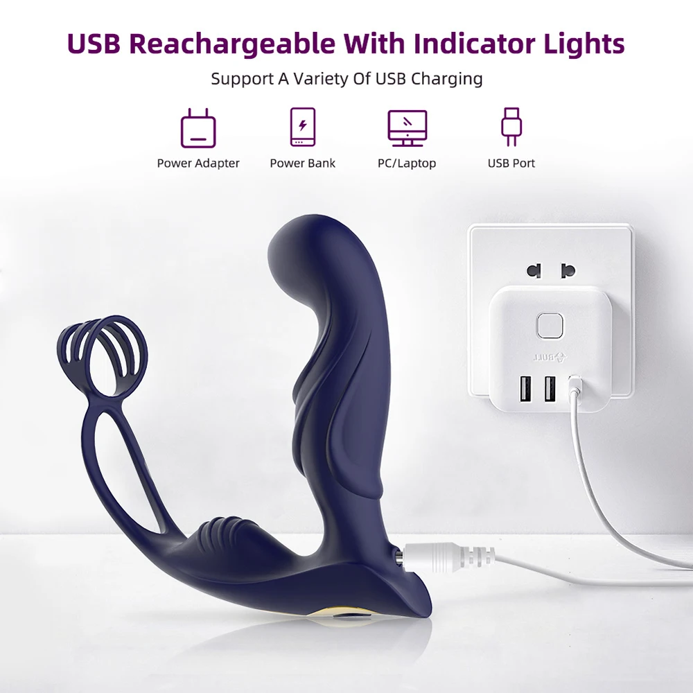 Anal-vibrator Und Prostata-massagegerät Für Männer Mit Hoden-stimulator_voghion.com