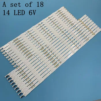 

18 pcs LED backlight strip for Samsung UA55JS7200 UE55JU6800 UE55JU6850 UE55JU6870U V5DR_550SCA 550SCB_R0 BN96-38481A 38482A