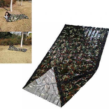 

Emergency Sleeping Cover Camouflage Survival Life Safety Keep Warm Portable First Aid Bit Capacity Skiing Emergency Sleeping Bag