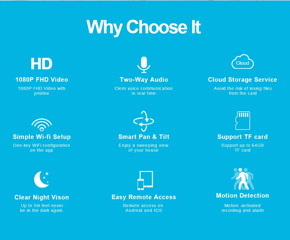 LOOSAFE 2MP облачная HD wifi ip-камера ночного видения домашняя камера безопасности Беспроводная P2P IP камера PTZ wifi внутренняя ИК-камера аудио ONVIF