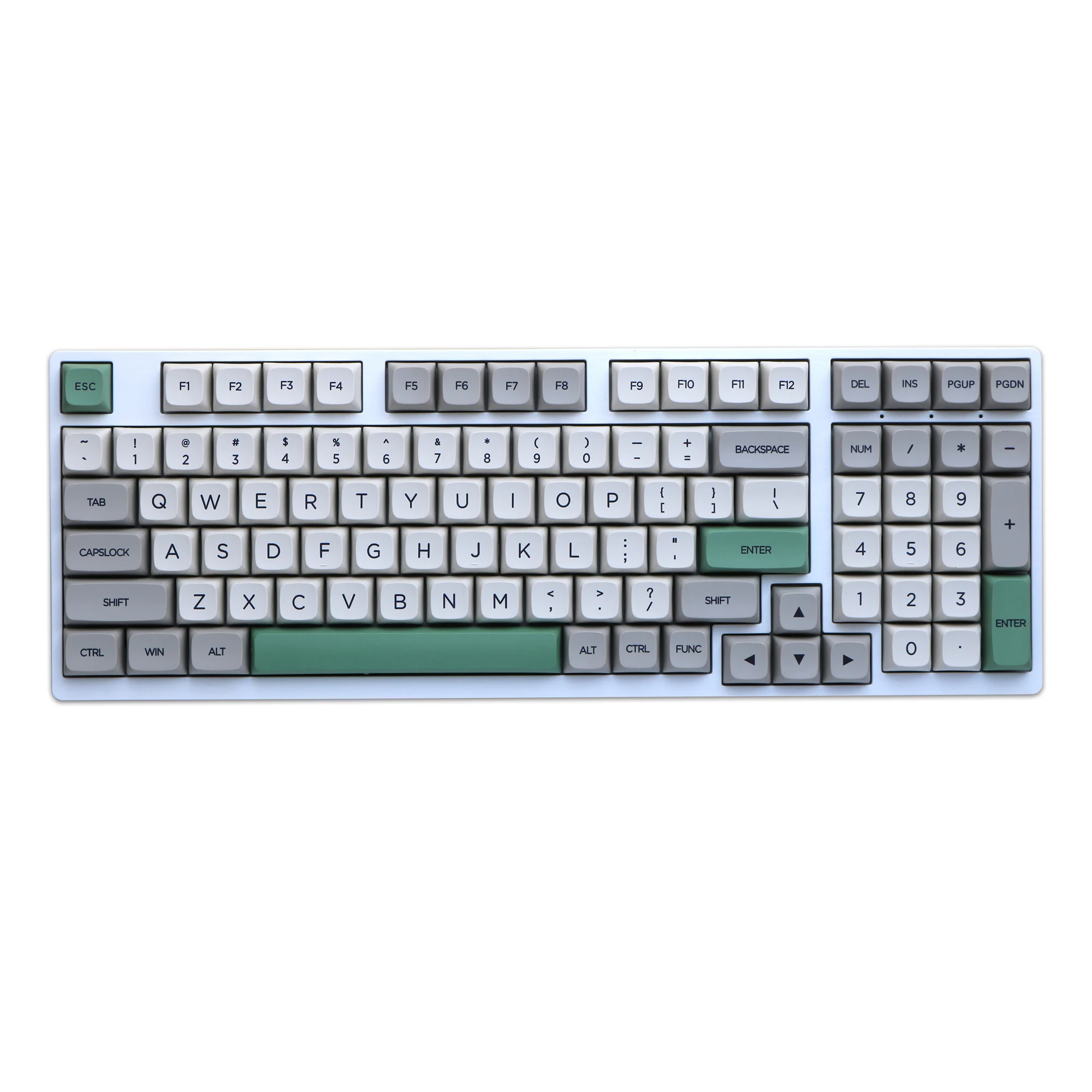 9009 레트로 그레이 화이트 키캡, PBT 염료 승화 키캡, MX 스위치 기계식 키보드 QX XDA 프로파일, 134 키/세트