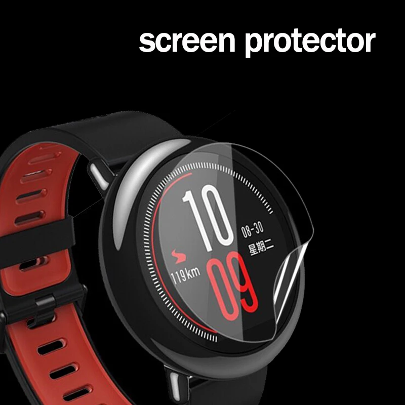 

2Pcs TPU Screen Protector For Huami Amazfit Pace Smart Watch Clear/Matte For Amazfit Stratos Bip Verge Film Not Tempered Glass