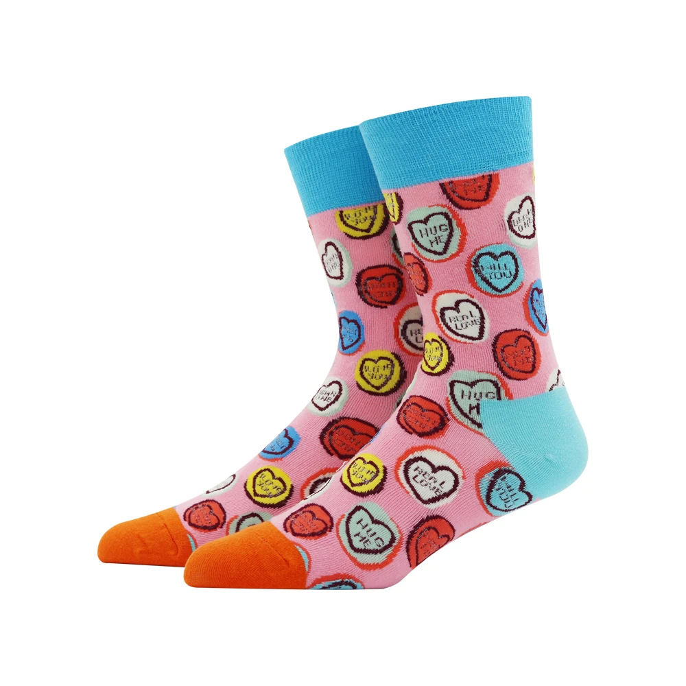 Unisex Fashion Style Love Smiley Socks Cotton Harajuku Colorful Full Socks for Women Happy Funny Man Socks Medias