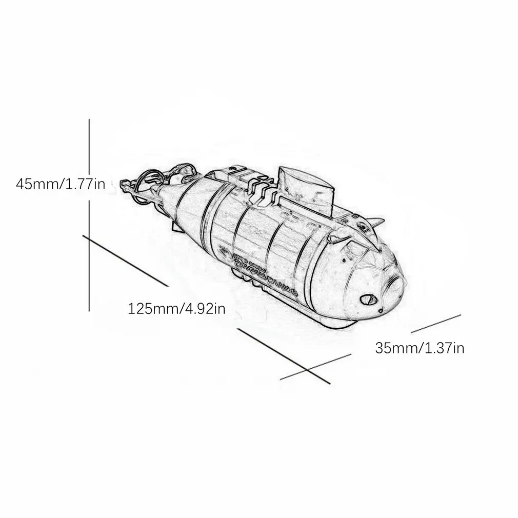 777-216 полная функция рыба Торпедо беспроводной 40 МГц RC Подводная лодка Pigboat игрушка подарок