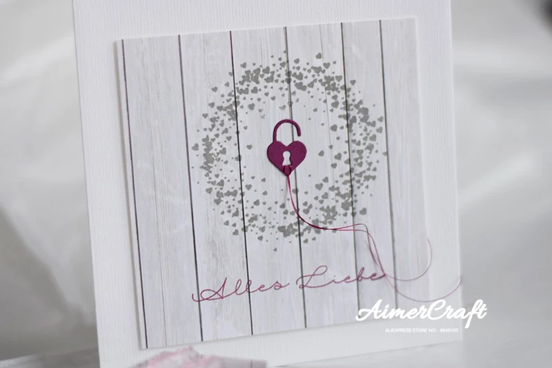 Металлические режущие штампы Key Love Lock трафарет для скрапбукинга сделай сам