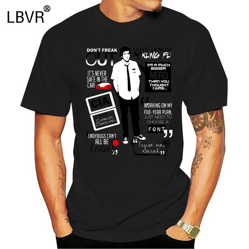Chuck Bartowski quotes T shirt tee nerd tv shows intersect nerdherd chuck buy more chuckbartowski | Мужская одежда