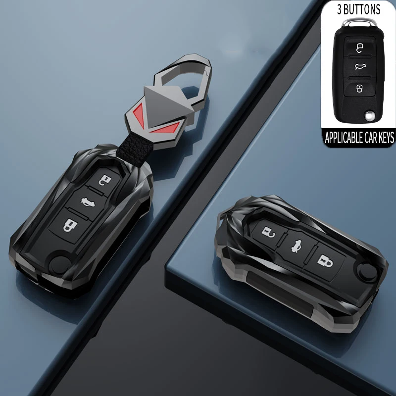 Чехол для автомобильного ключа чехол Volkswagen VW Golf 3 4 5 6 mk4 mk6 Passat b5 b6 b7 b8 cc Polo Tiguan mk2 Touran