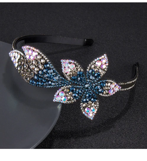 Multicolor Flower Hairband Luxury Crystal Headband
