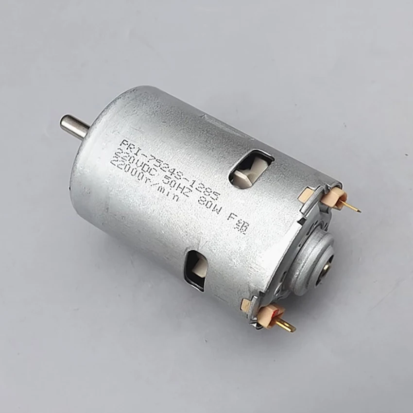 DC220V высокое Мощность, двигатель постоянного тока, 22000 об/мин 80 Вт высокой мощности Скорость Мотор 12-stage ротора с охлаждающим вентилятором, угольные щетки, вал, Диаметр 5 мм