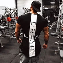 Brand clothing Gyms Tight t-shirt mens fitness t-shirt homme Gyms t shirt men fitness Summer top