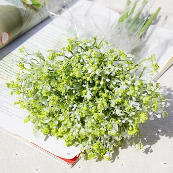 

16Pcs Artificial Fake Flowers Gypsophila Plants DIY Floral Bouquets Arrangement for Wedding Party Hotel Home Garden Decor