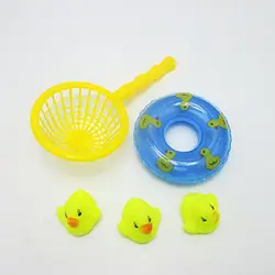 Резиновая утка, детская игрушка в ванной, детские игрушки для ванной, детские игрушки, Пляжные Резиновые Ducky Mesh в ванной Juguetes Плайя
