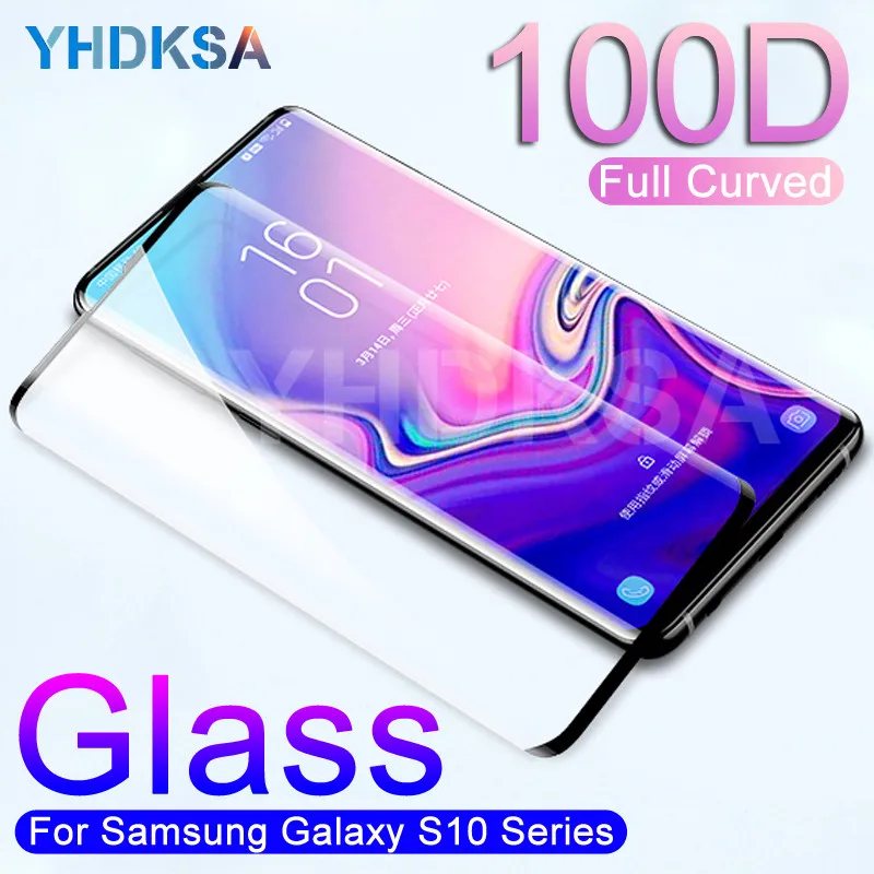 

100D Protective Glass on the For Samsung Galaxy S10 S9 S8 Plus S10e S7 Edge A6 A8 Plus 2018 Tempered Screen Protector Glass Film