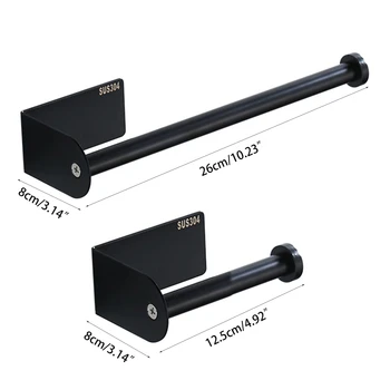 

Stainless Steel Kitchen Towel Rack Free Perforation Bathroom Wall Hanging Rack M17E