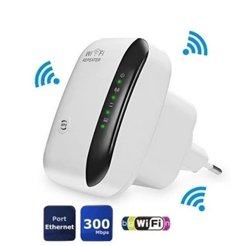 

Wireless Wifi Repeater Router Range Extender 300Mbps Signal Amplifier US EU UK Plug Socket Boost Ultraboost 802.11N Access Point