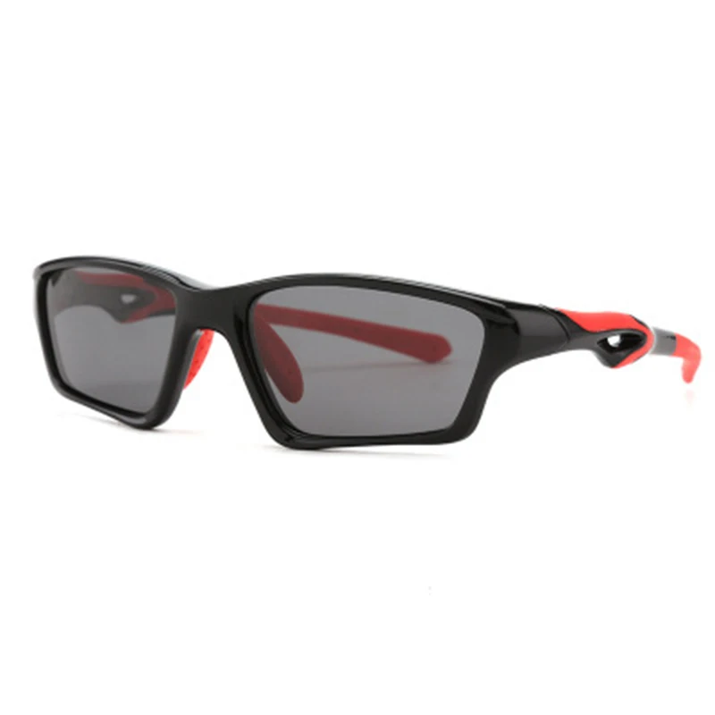 Polarized Sports Glasses Frame Men Driving Basketball Eyeglasses Man Anti Explosion Prescription Spectacles High Quality - Цвет оправы: black red Polarized